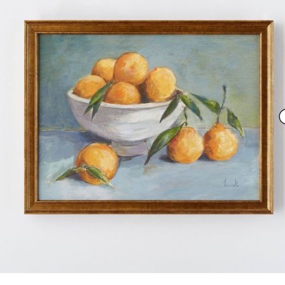 Citrus Harvest Framed Wall Canvas Antique Gold - designed with Studio McGee